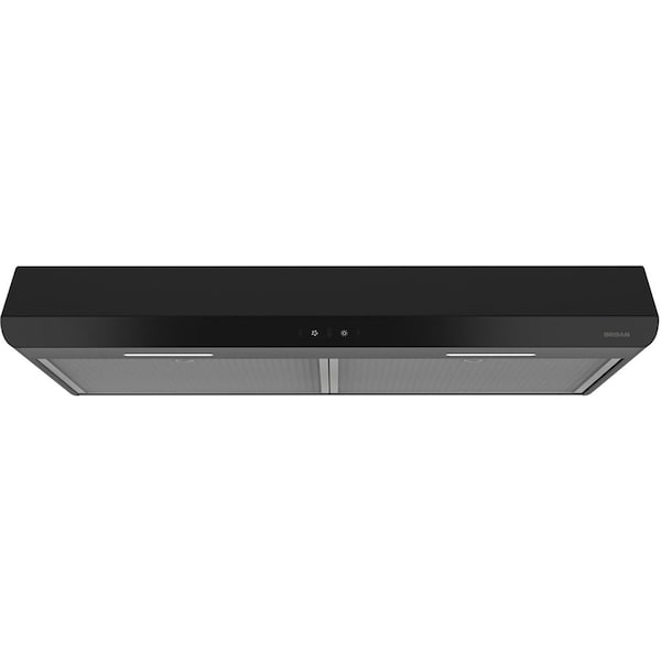 Broan-Nutone 30-Inch Convertible LED-Lit Under-Cabinet Range Hood with 300 CFM Blower, Black BKDB130BL - main